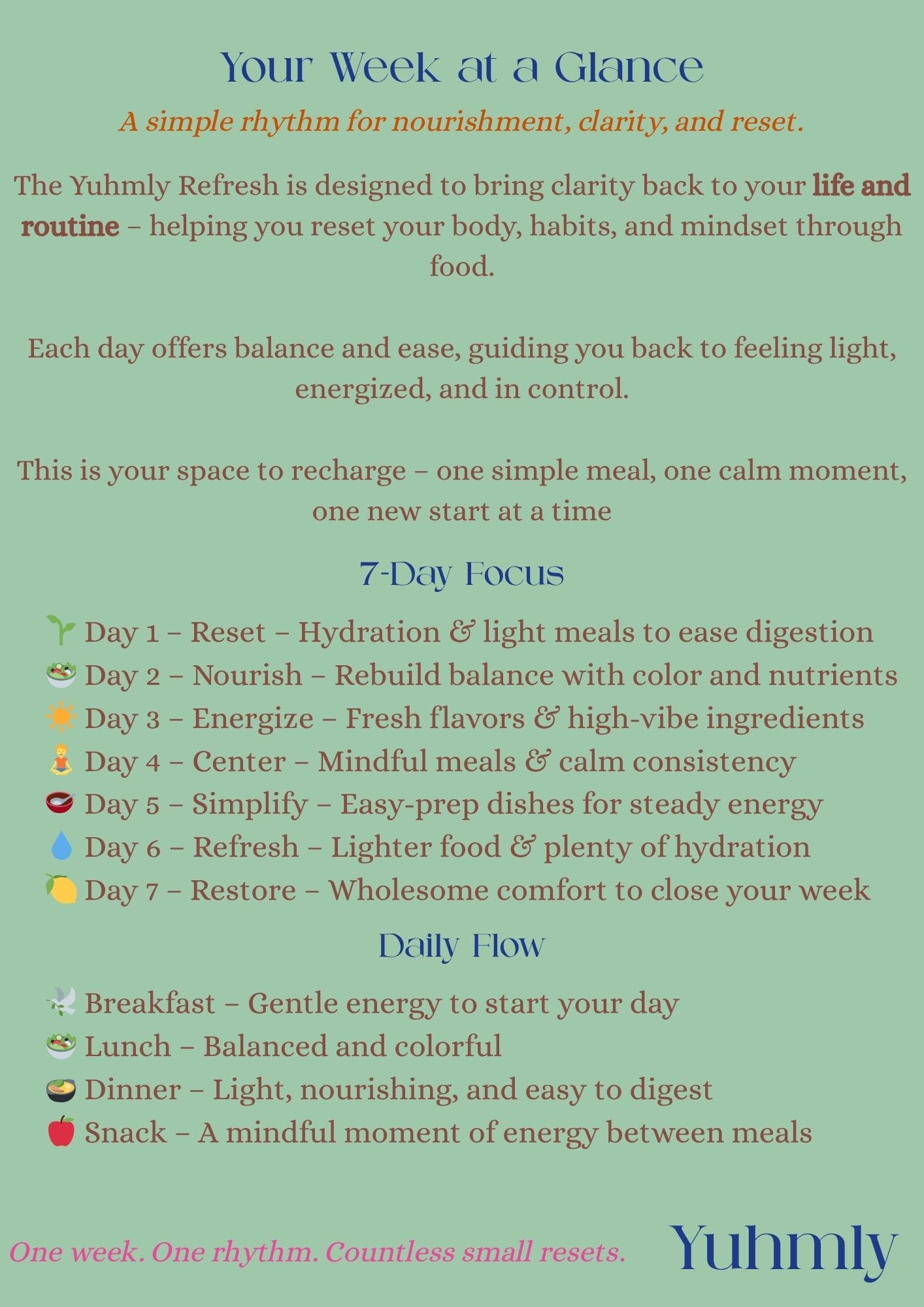 The Yuhmly Refresh Plan ‎ ‎ ‎ ‎ ‎ ‎ ‎ ‎ ‎ ‎ ‎ ‎ ‎ ‎ ‎ ‎ ‎ ‎ ‎ ‎ ‎ ‎ ‎ ‎ ‎ ‎ ‎